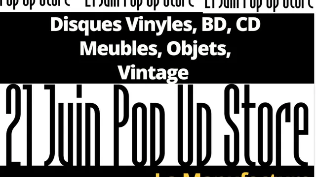 Vente de vinyles