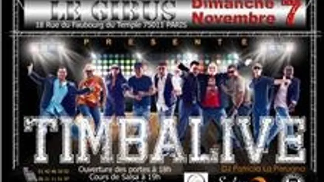 Concert de TIMBALIVE au Gibus