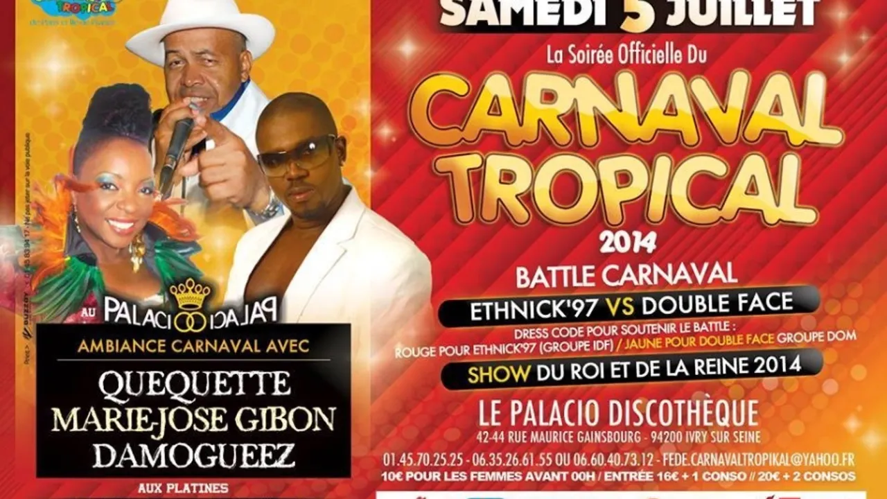 Soirée Officielle Du Carnaval Tropical 2014