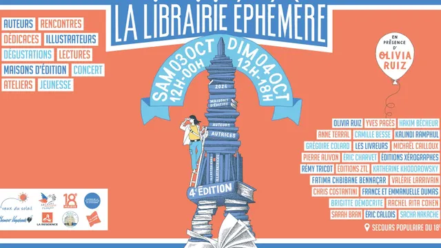 La Librairie Éphémère, un voyage littéraire signé J'veux du Soleil, en présence d'Olivia Ruiz