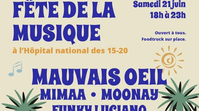 Concerts à l’Hôpital National des 15-20 pour la Fête de la musique à Paris