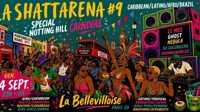 La Shattarena #7 - Afro-Caribbean & Tropical vibes Party à La Bellevilloise !!