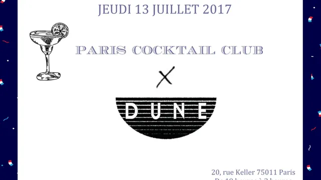 Paris Cocktail Club x Dune