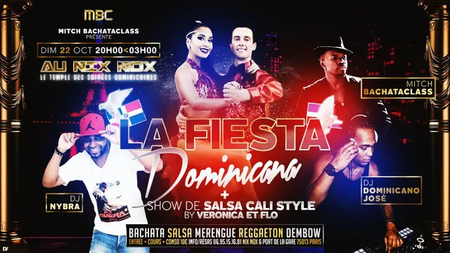 Fiesta Dominicana + Show De Salsa Cali Style By Veronica & Flo
