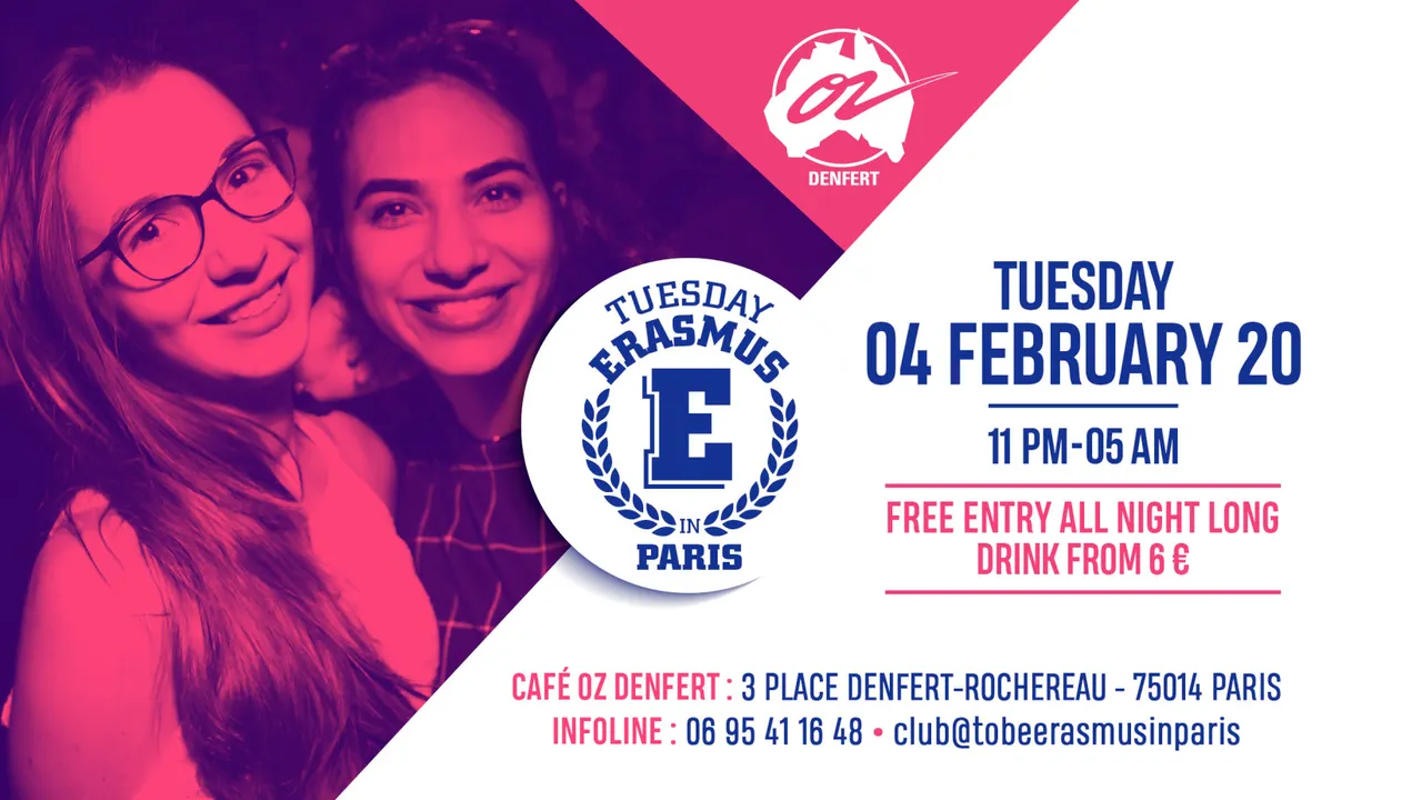 TUESDAY ERASMUS IN PARIS