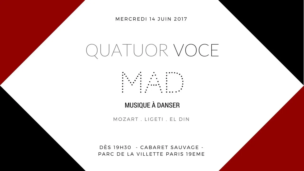 QUATUOR VOCE | M.A.D –MUSIQUE À DANSER-