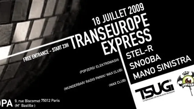 Pop Zero  présente TransEurope Express