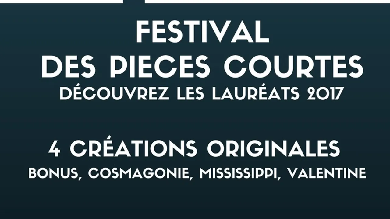 Soirée des lauréats du festival des Pièces Courtes 2017 !