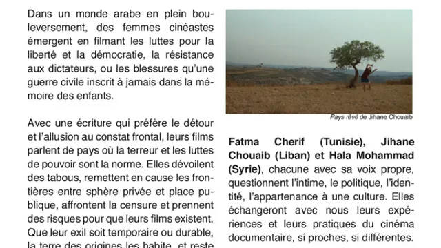 Débat d'Addoc - Femmes cinéastes dans les Révolutions Arabes