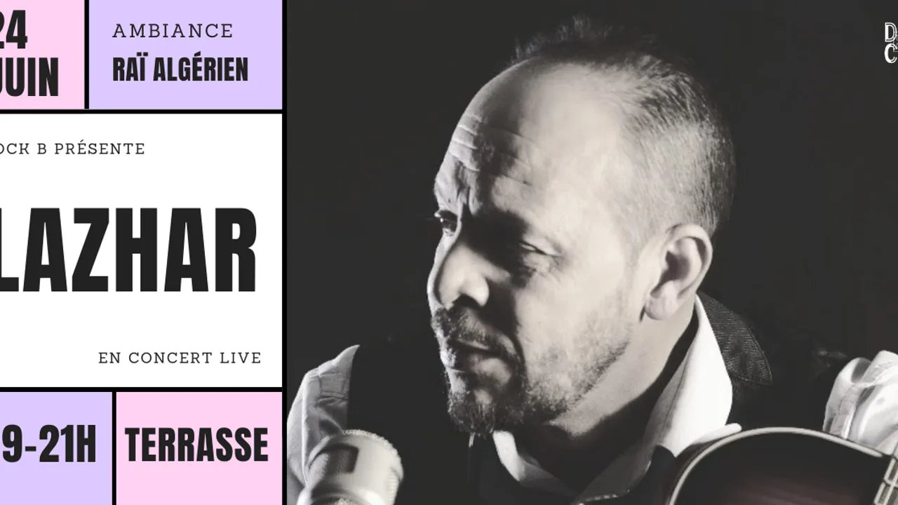 L’Eté à DOCK B ☀️ // Concert live en terrasse : LAZHAR ( raï algérien )