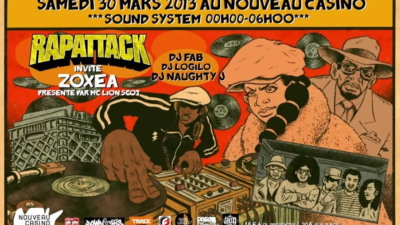 Rapattack Sound System invite ZOXEA