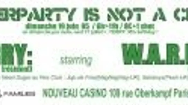After Party Is Not A Crime