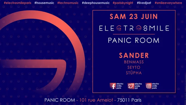 Electrosmile with Sander at PANIC ROOM