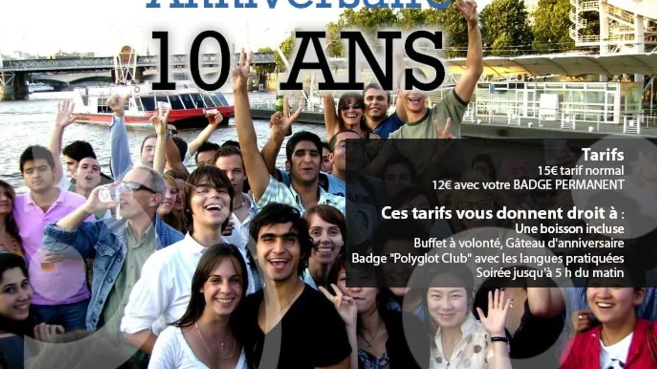 Anniversaire 10 ANS Polyglot Club