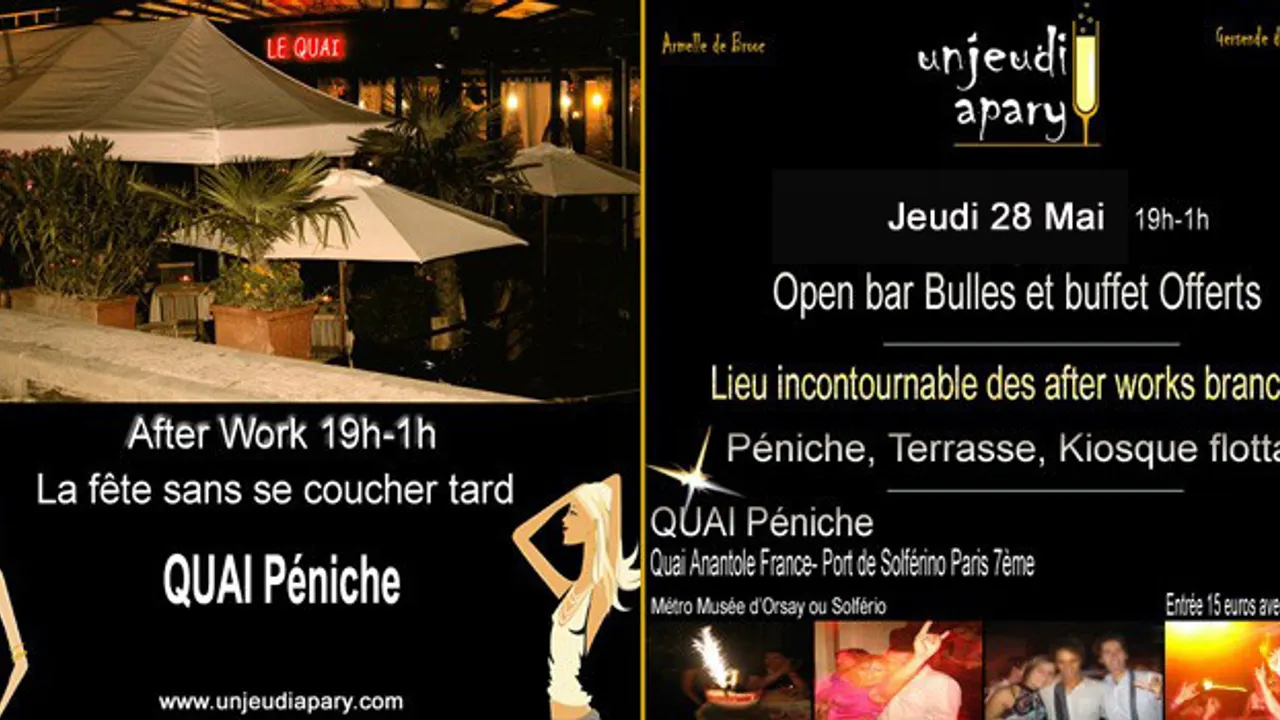 Afterwork Sur Le Quai Péniche
