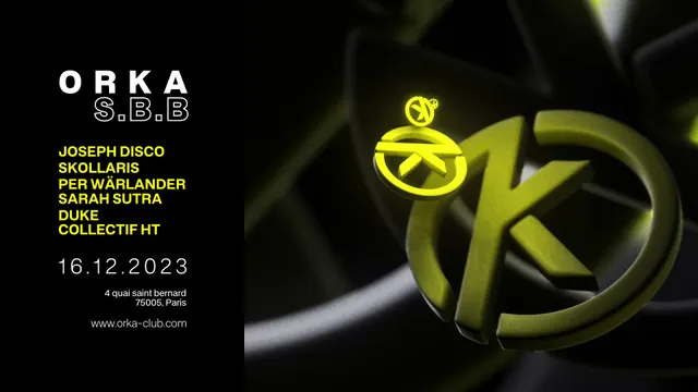Orka x SBB : Joseph Disco / Skollaris / Per W / Sarah Sutra / Collectif HT