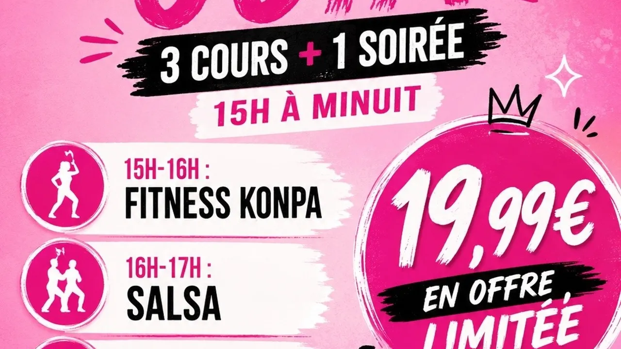 Cours de fitness konpa, salsa, konpa gouyad