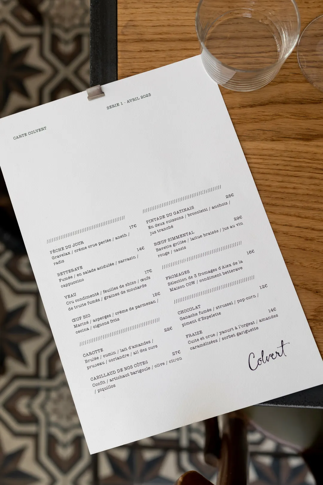 Colvert Restaurant Paris
