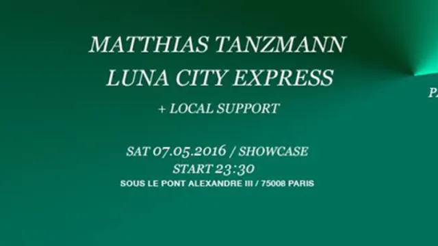 MOON HARBOUR Label Night : Matthias Tanzmann & Luna City Express