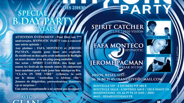 HYPNOTIC PARTY SPECIAL B.DAY PARTY 7 YEARS !!!