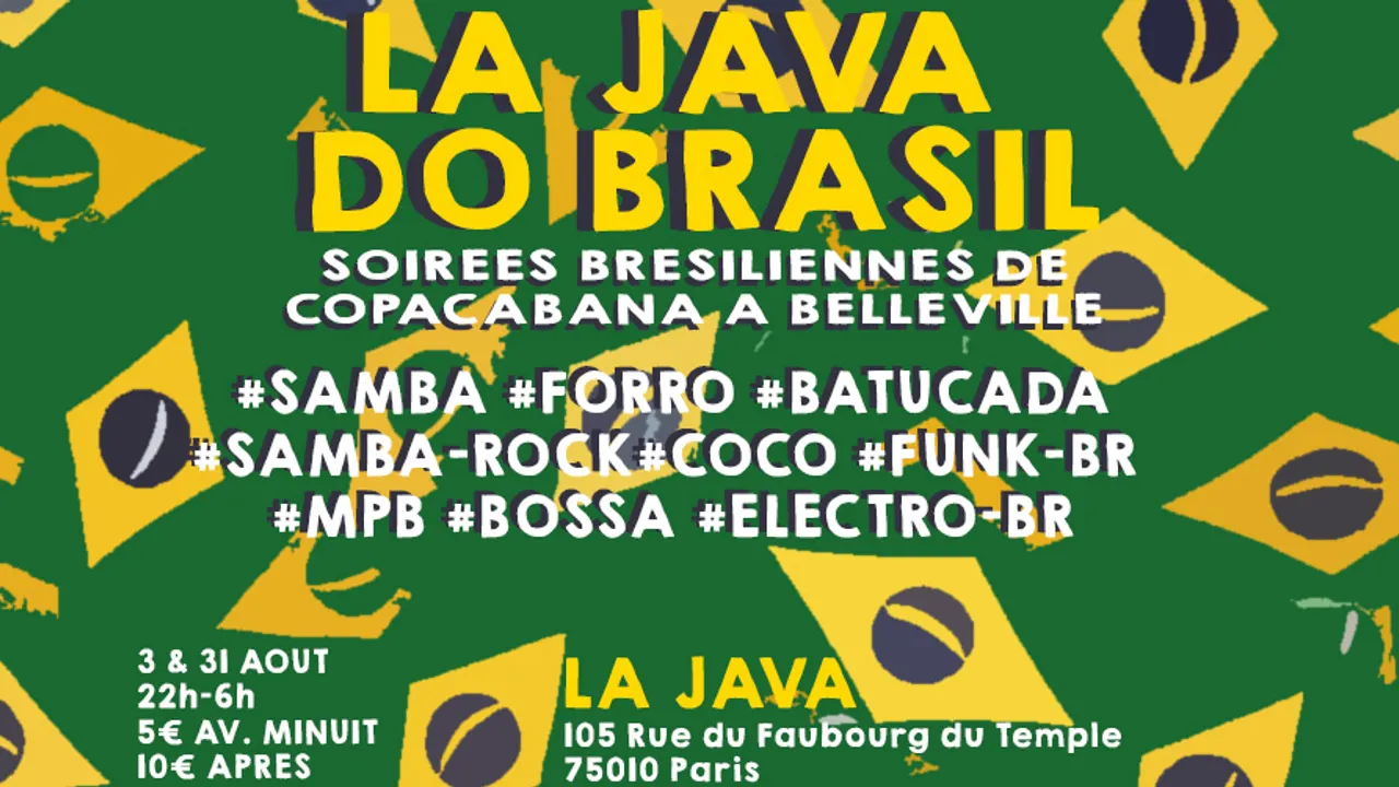La Java do Brasil ~ Samba & Forro de Copacabana à Belleville !
