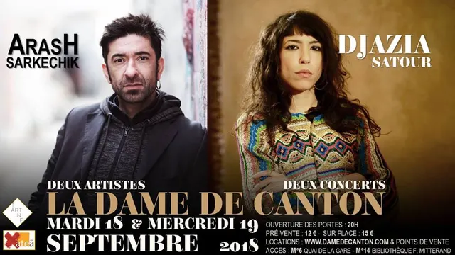 Djazia Satour & Arash Sarkechik - Concert à PARIS