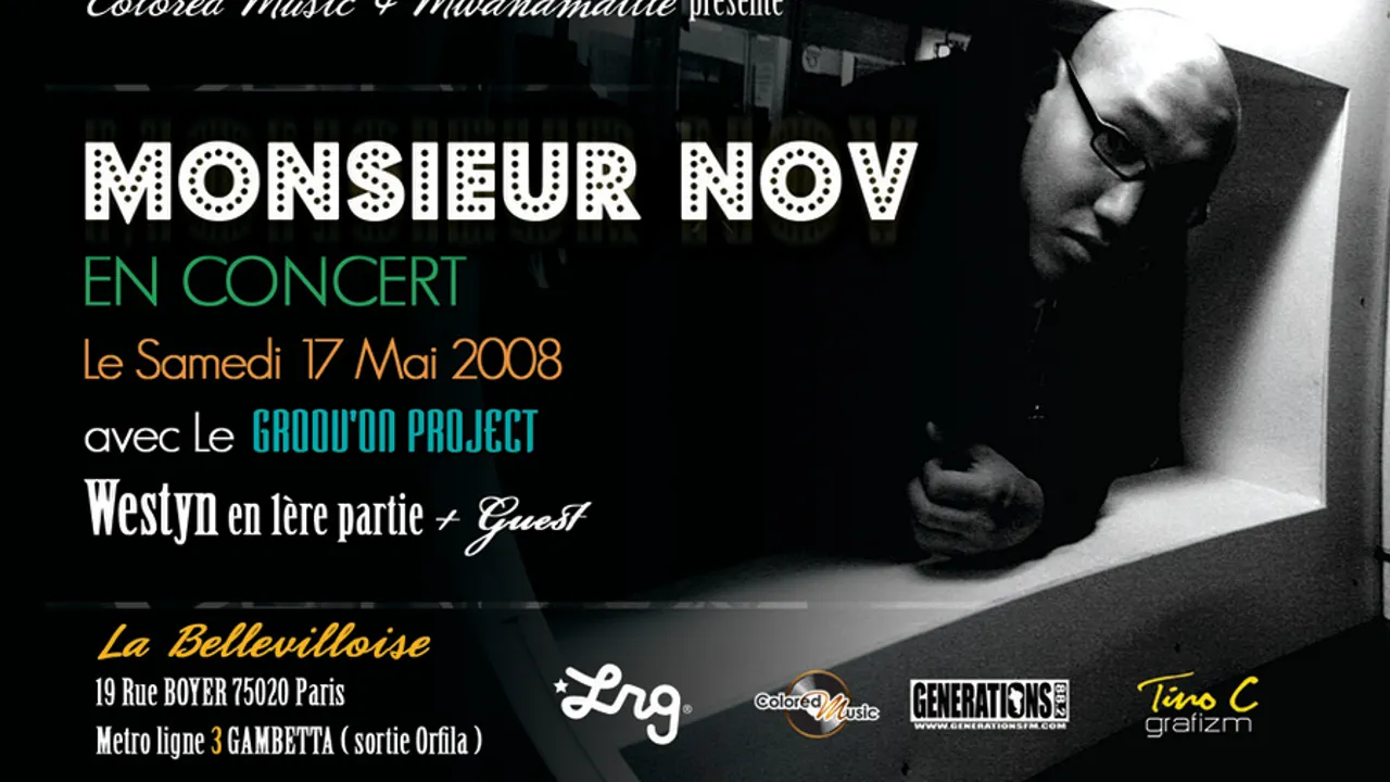 Mr Nov en concert à la Bellevilloise dès 19h