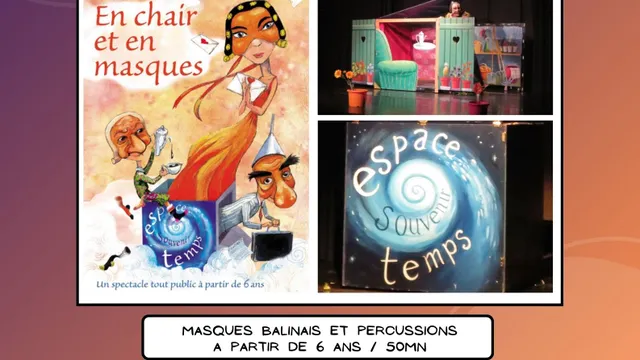 En chair et en masques - Masques balinais et percussions - à partir de 6 ans