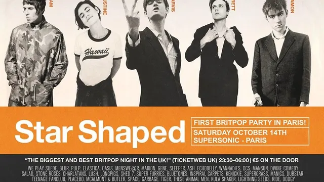 Star Shaped Club Paris - Une Fête Britpop au Supersonic