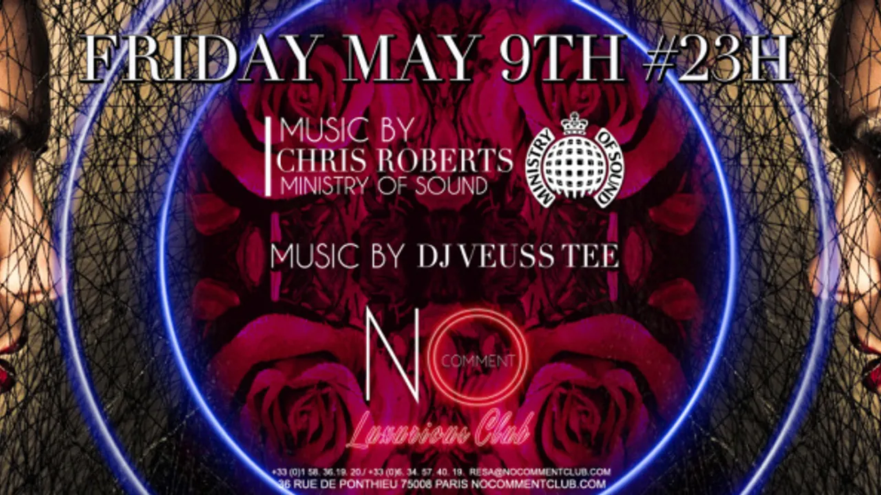 Special Crazy Friday with Chris Roberts DJ from Ministry of Sound London & Veuss Tee DJ