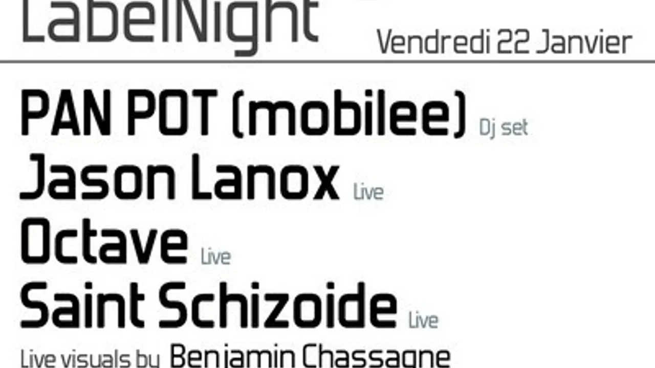 Coton Tige Label Night W/ Pan-pot @ Showcase