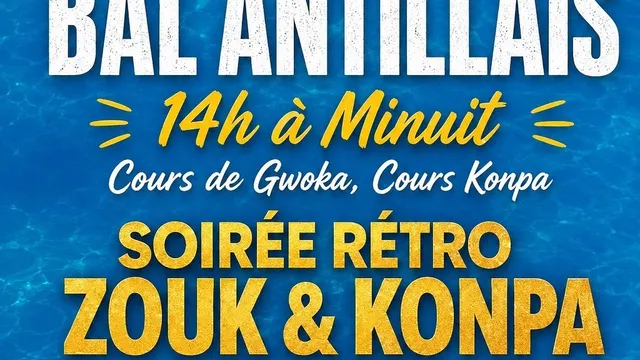 Bal zouk rétro et konpa, cours de Gwoka