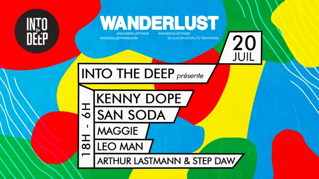 Into the deep invite Kenny Dope, San Soda, Maggie