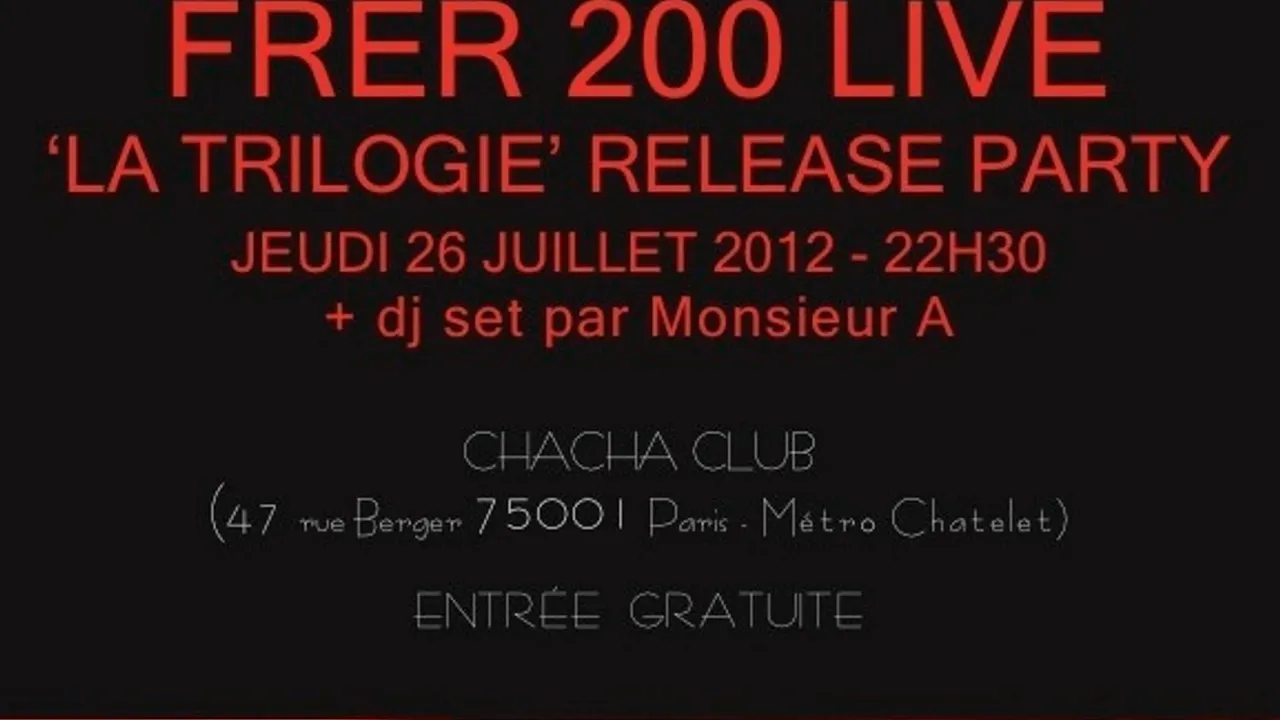 FRER 200 La Trilogie Release Party