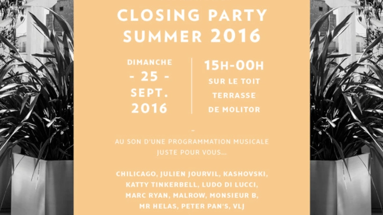 Molitor Rooftop Closing Party x KattyBooking