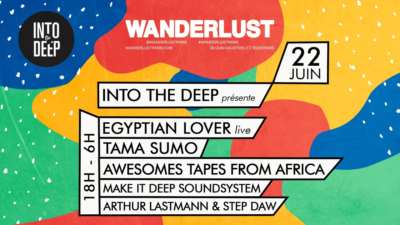 INTO THE DEEP Invite Egyptian Lover, Tama Sumo & Atfa