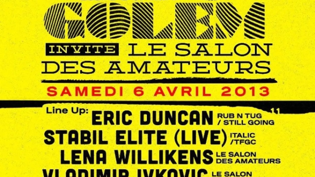 Le Golem Soundsystem invite le Salon des Amateurs