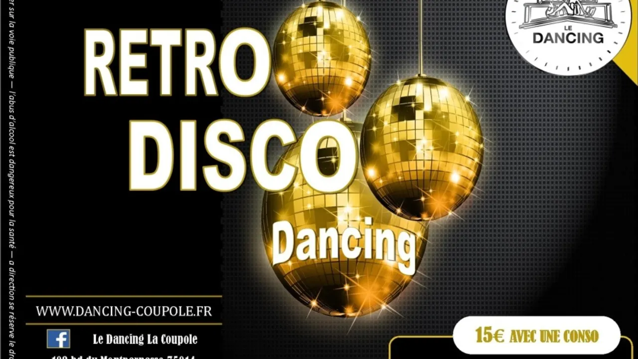 Soirée RETRO DISCO DANCING au Dancing de la Coupole