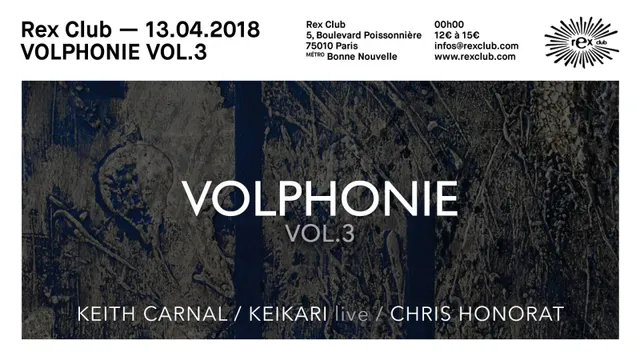 Volphonie VOL.3: Keith Carnal, Keikari Live, Chris Honorat