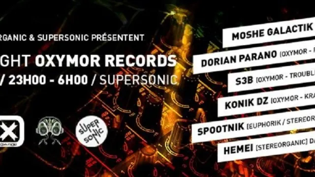 StereOrganic X Oxymor Records w/Konik DZ / Dorian Parano / Moshe Galactik / S3B Troubles Fete