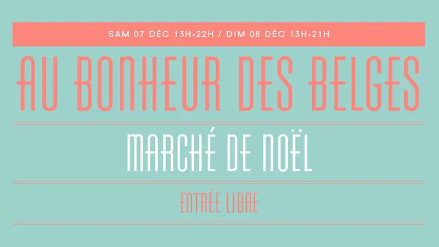 Marché de Noël : Au Bonheur des Belges