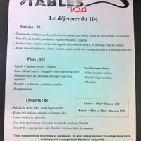 Les Grandes Tables du 104