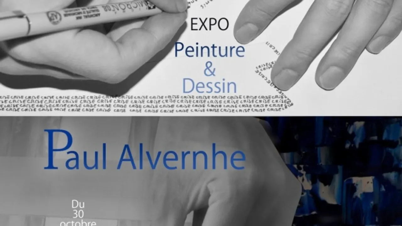Vernissage, Paul Alvernhe, Dessins et Peintures