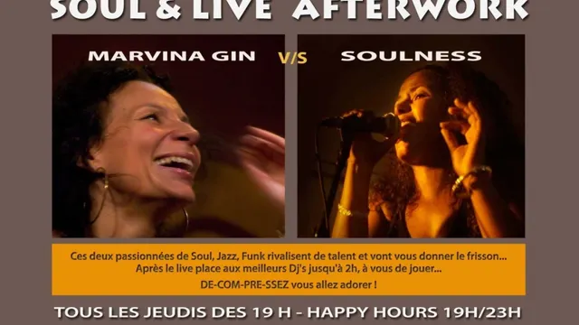 Live & Soul afterwork: Marvina Gin et Soulness!