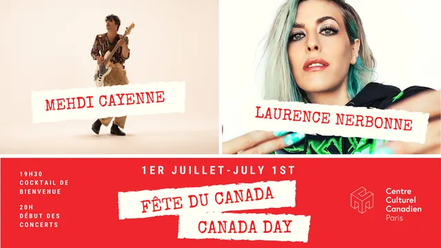 Fête du Canada 2022 - Concerts de Mehdi Cayenne et Laurence Nerbonne