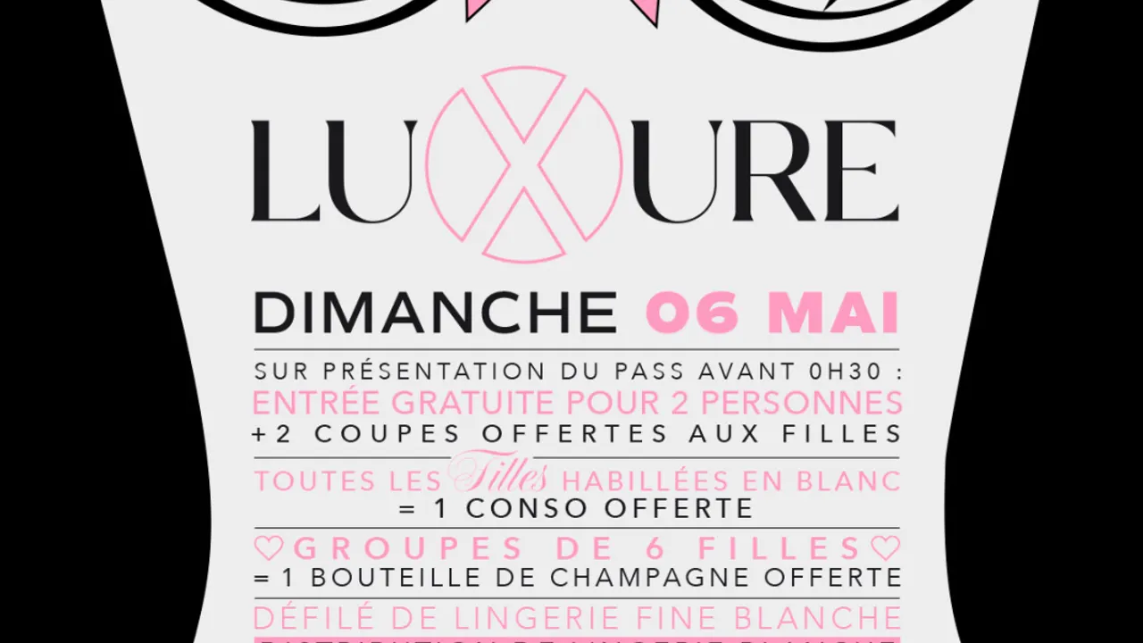 LUXURE édition NUIT BLANCHE