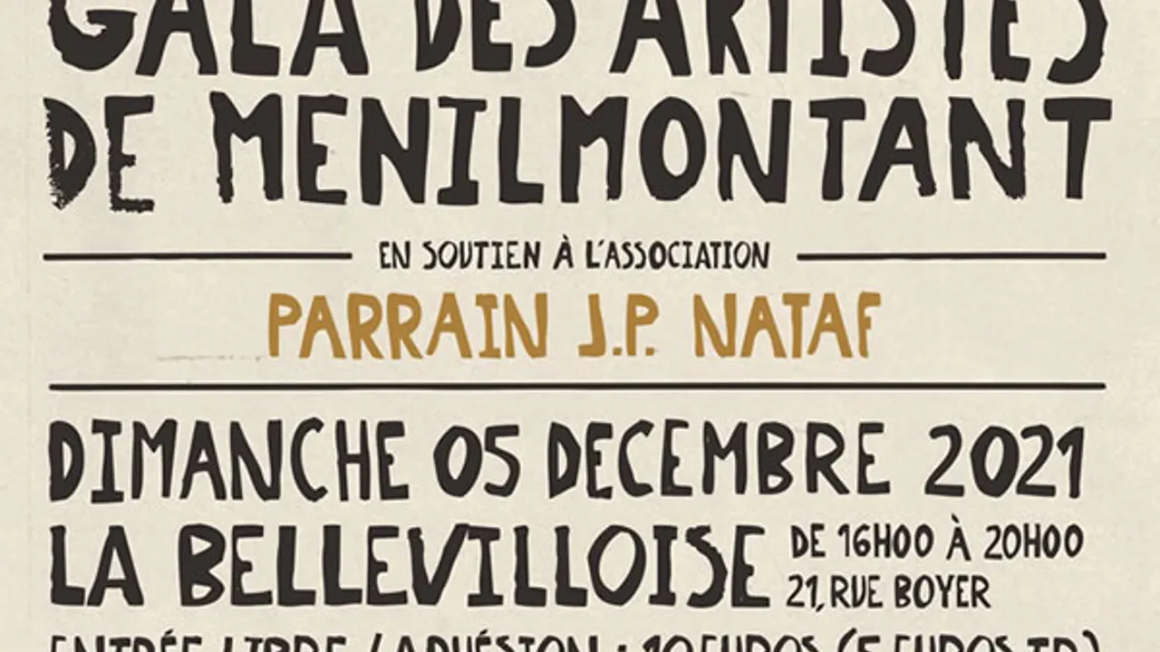 6e gala des artistes de Ménilmontant