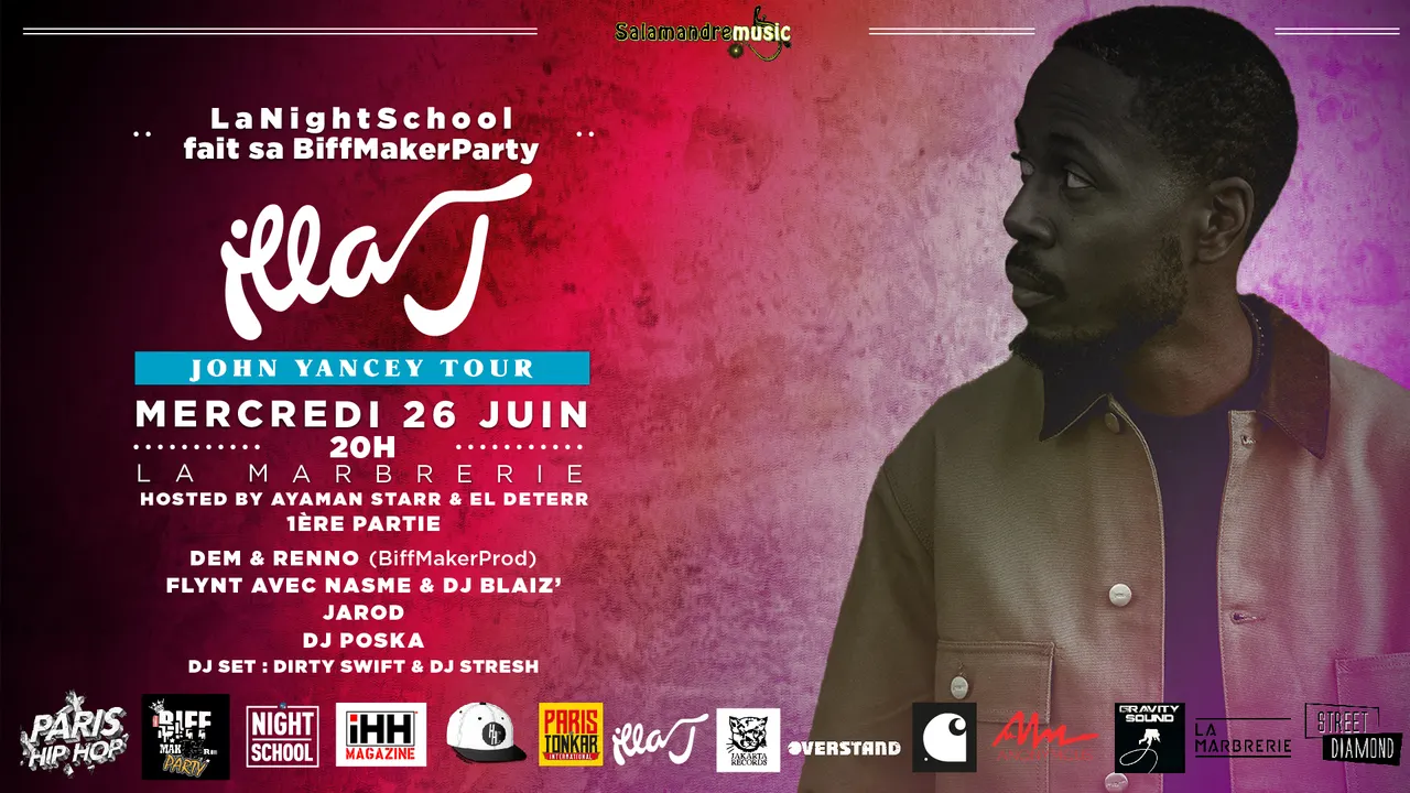 ILLA J en concert ⦿Flynt&Nasme ⦿Jarod ⦿Poska ⦿Stresh ⦿DirtySwift