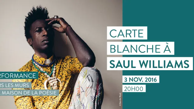 Carte Blanche à Saul Williams