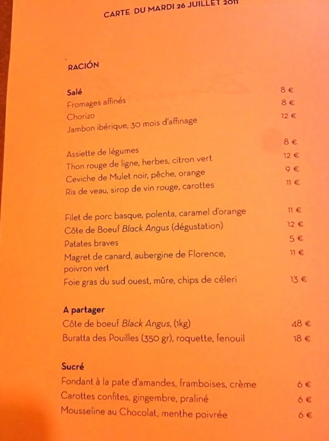 Le Braisenville Restaurant Paris